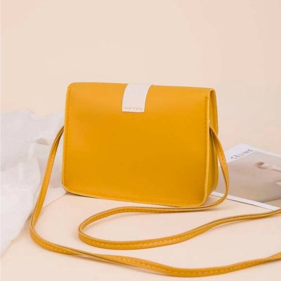 ⚠️Clearance Yellow Mini Color Block Crossbody Bag - Picture 4 of 5